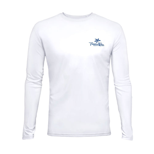 One Step Closer To Paradise Featuring "Key West Howie" White Shirt - SPF 50