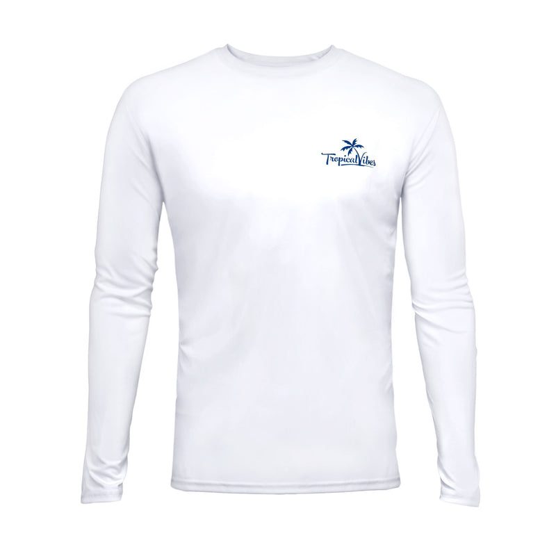 One Step Closer To Paradise Featuring "Key West Howie" White Shirt - SPF 50