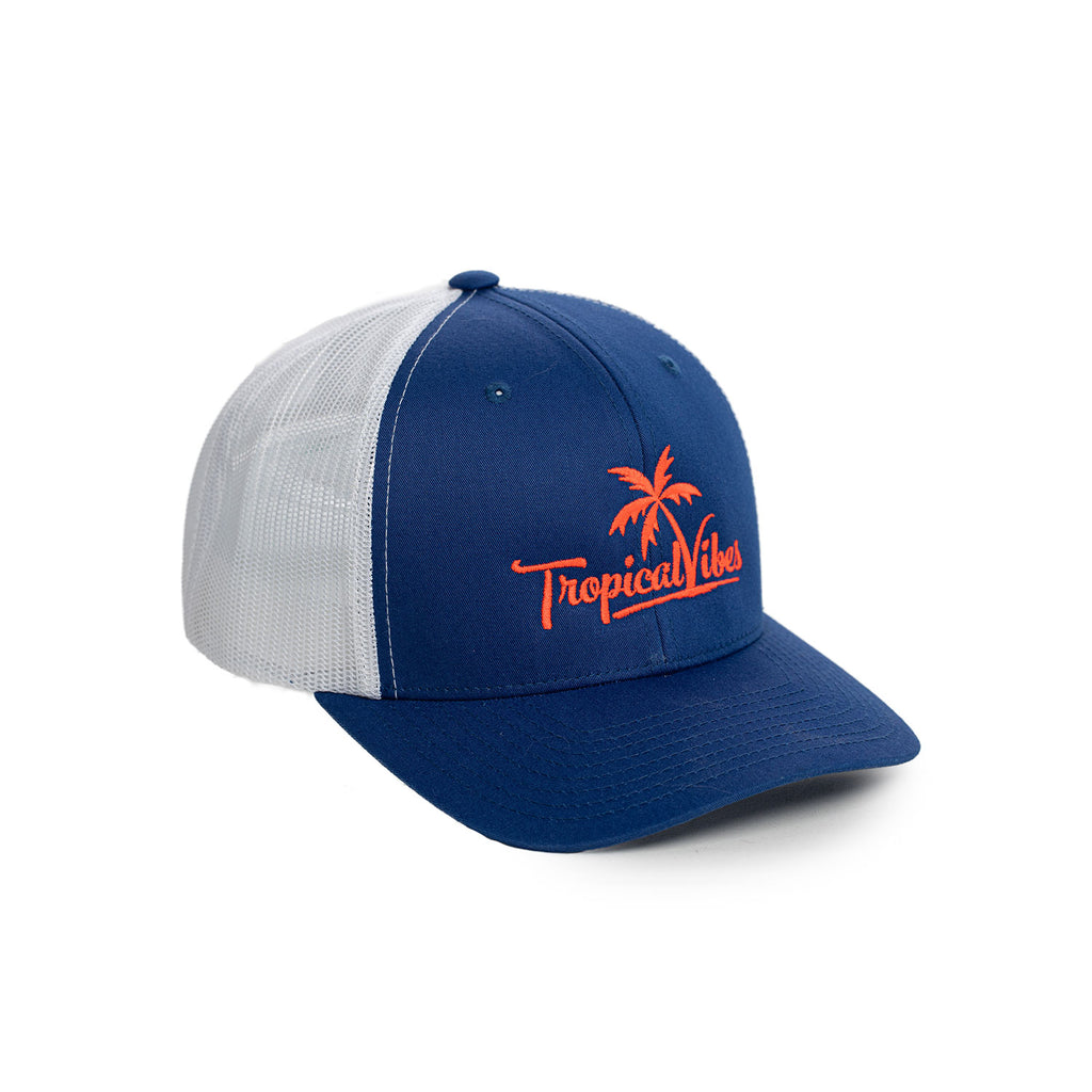 Royal Blue Trucker Style Structured Hat