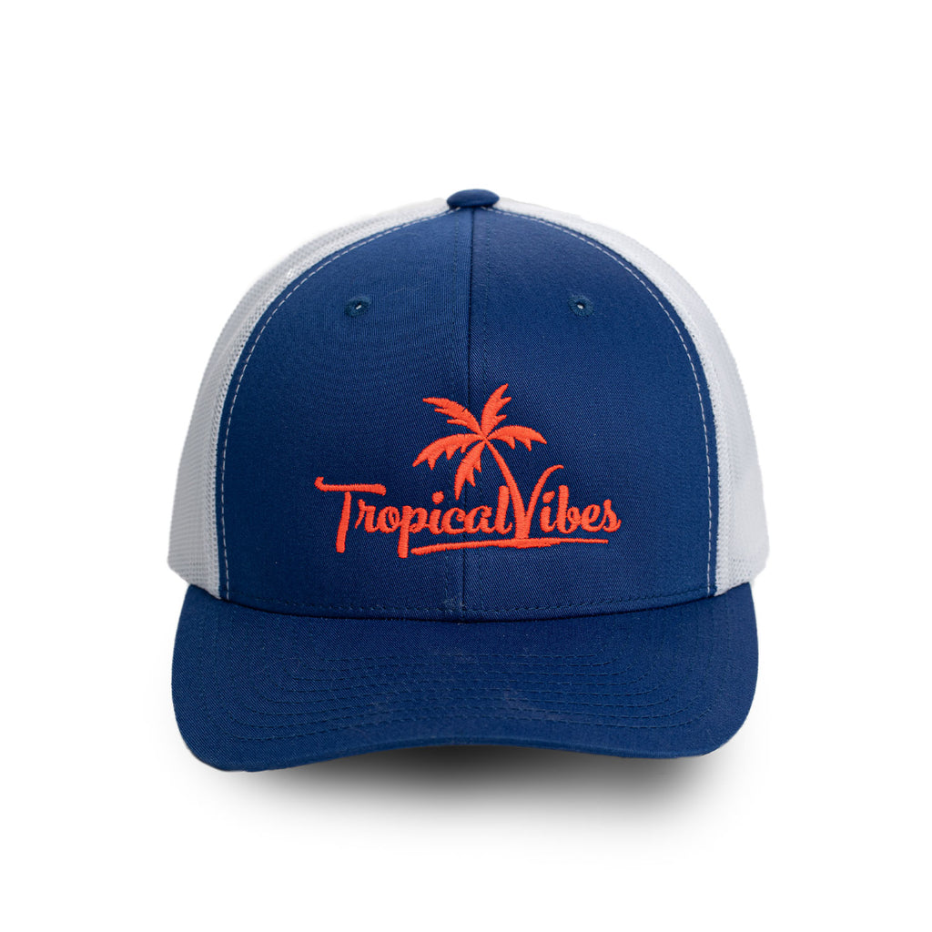 Royal Blue Trucker Style Structured Hat