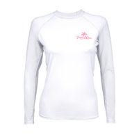 White Long Sleeve RASHGUARD - SPF 50