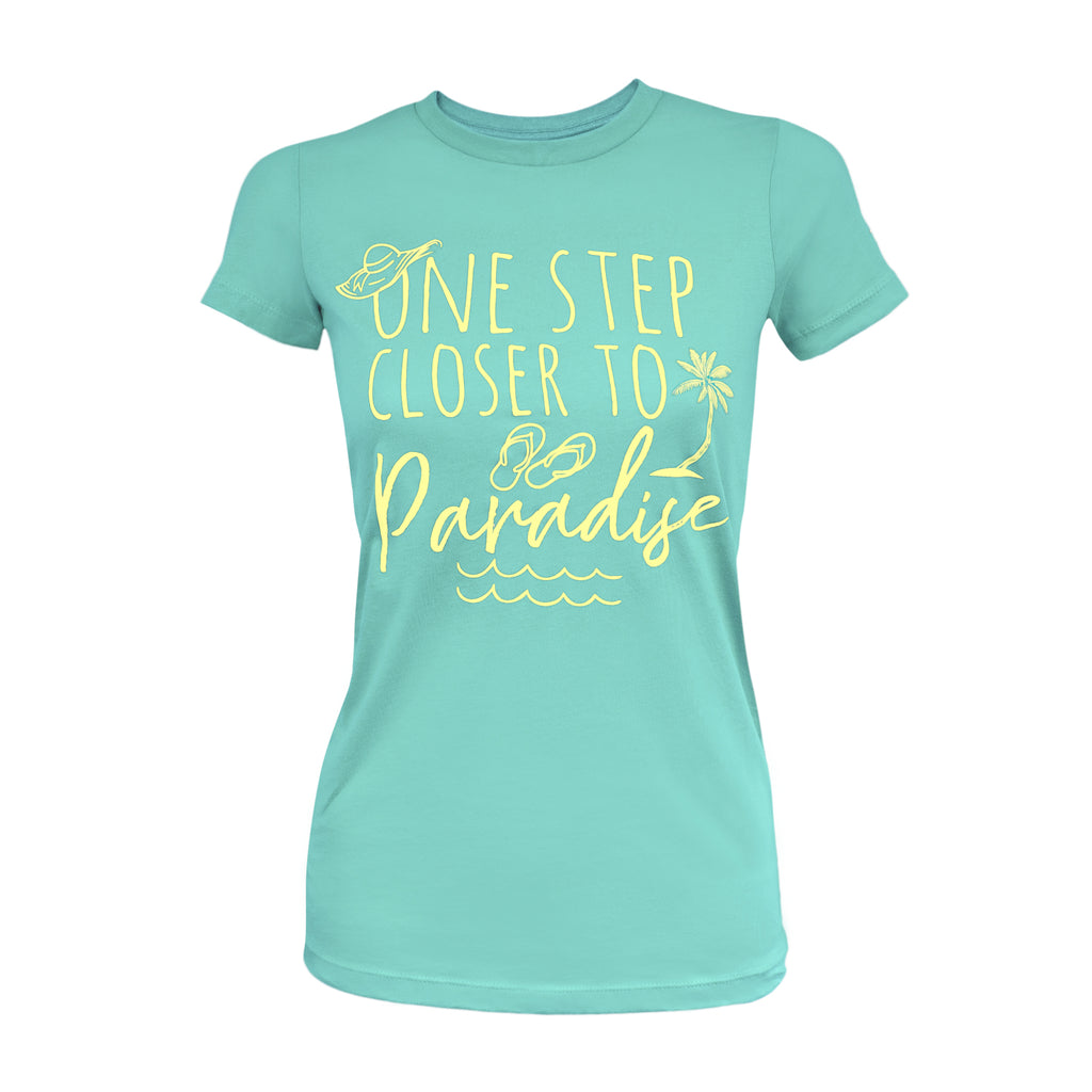 One Step Closer - Heather Seafoam Green - 100% Cotton