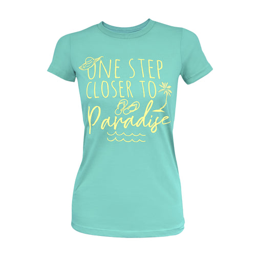 One Step Closer - Heather Seafoam Green - 100% Cotton
