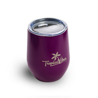 Caffeine or Cocktail Violet 12oz Stainless Steel Tumbler