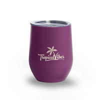 Caffeine or Cocktail Violet 12oz Stainless Steel Tumbler